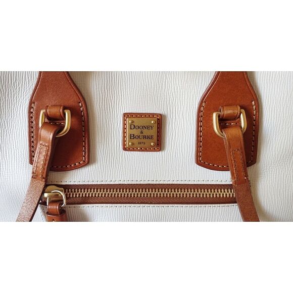 Dooney & Bourke Morgan White Pebbled Shoulder Bag - Picture 2 of 8